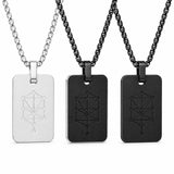 Nano Zohar Necklace - Eclipse Black & Silver
