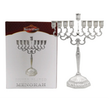 Silver Plated Chanukiah Menorah - Large 11" W x 13.5”