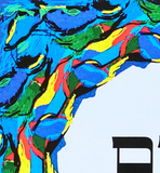 HEBREW LETTER ART: LISTENING TO YOUR SOUL (NUN MEM MEM) 8X10 BY YOSEF ANTEBI