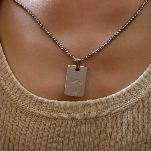 Nano Zohar Necklace - Eclipse Black & Silver